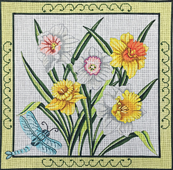 TS7024 Delightful Daffodils 11.75 x 11.75 13 Mesh TS Designs