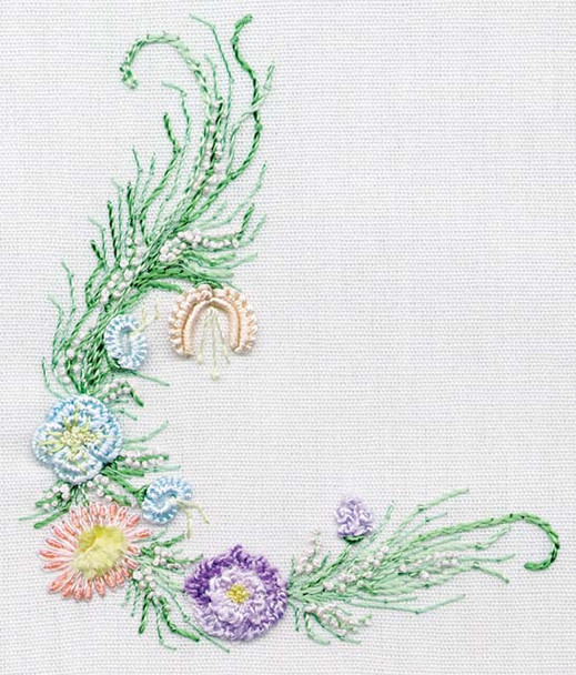 1036 Small Sampler Cream Fabric Kit EdMar Brazilian Dimensional Embroidery