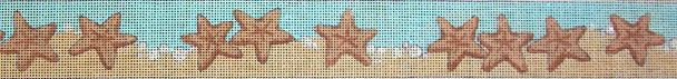 B205 Starfish Beach 18 Mesh Belt Jane Nichols Needlepoint