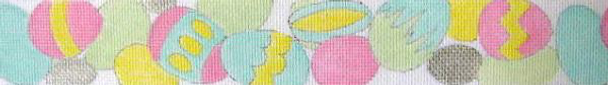 B434 Easter Eggs 18 Mesh Belt Jane Nichols Needlepoint