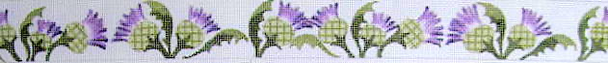 B318 Thistle 18 Mesh Belt Jane Nichols Needlepoint