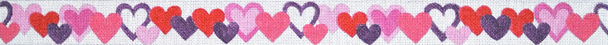 B491 Hearts 18 Mesh Belt Jane Nichols Needlepoint