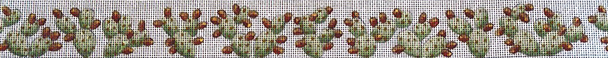 B529 Prickly Pear Cactus 18 Mesh Belt Jane Nichols Needlepoint