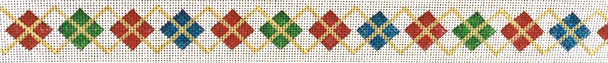 B575 Argyle 18 Mesh Belt Jane Nichols Needlepoint