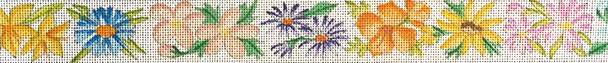 B580 Wild Flowers 18 Mesh Belt Jane Nichols Needlepoint