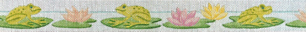 B587 Frogs 18 Mesh Belt Jane Nichols Needlepoint