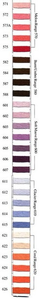 Needlepoint Inc. Silk Skein #601 Soft Mauve Range