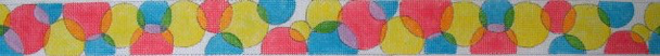 B807 Rainbow Bubbles 18 Mesh Belt Jane Nichols Needlepoint