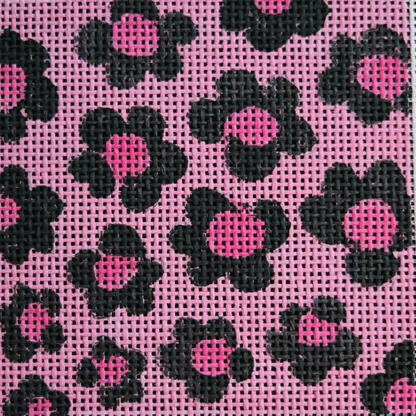 C091 Pink Leopard Skin 4 x 4 13 Mesh Jane Nichols Needlepoint