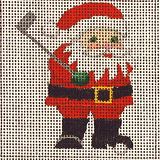 C109 Santa-Swing 4 x 4 13 Mesh Jane Nichols Needlepoint