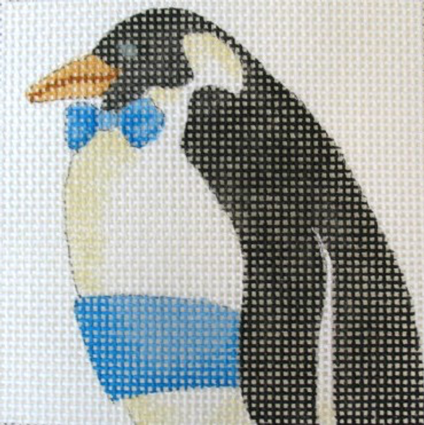 C184 Cummerbund Penguin 4 x 4 13 Mesh Jane Nichols Needlepoint