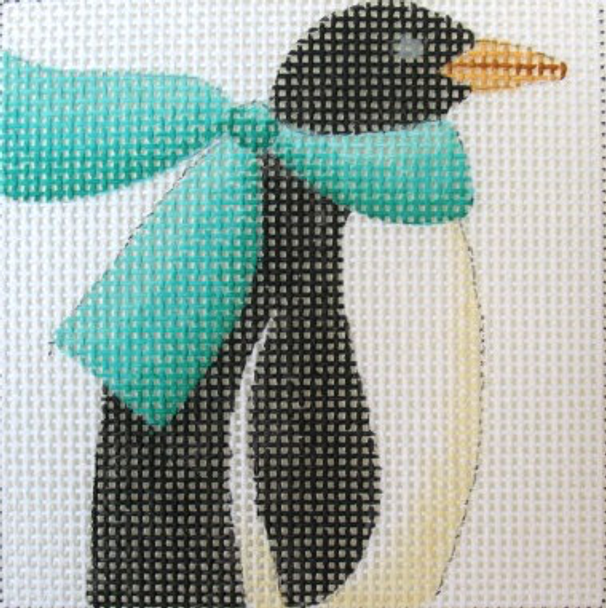 C183 Scarf Penguin 4 x 4 13 Mesh Jane Nichols Needlepoint