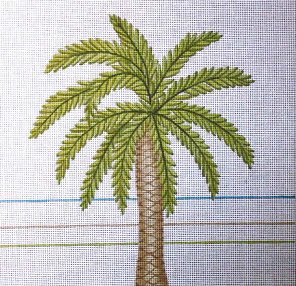C364 Date Palm 4 x 4 18 Mesh Jane Nichols Needlepoint