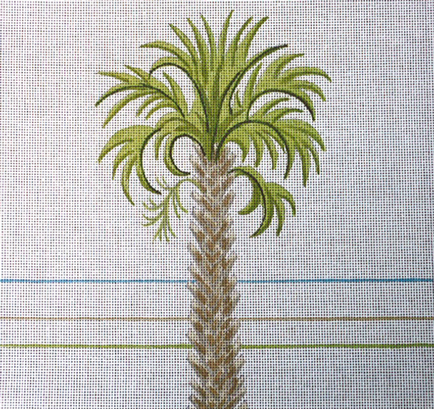 C361 Cabbage Palmetto 4 x 4 18 Mesh Jane Nichols Needlepoint