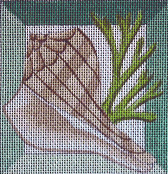 C260 Whelk Shadowbox 4 x 4 18 Mesh Jane Nichols Needlepoint