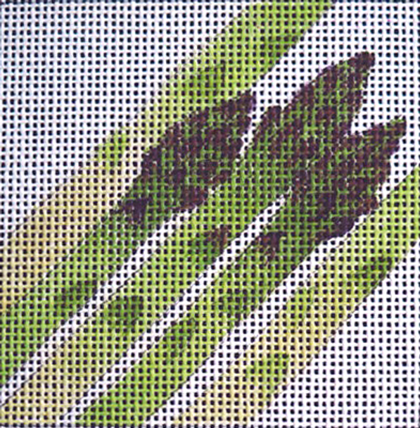 C374 Asparagus 4 x 4 13 Mesh Jane Nichols Needlepoint
