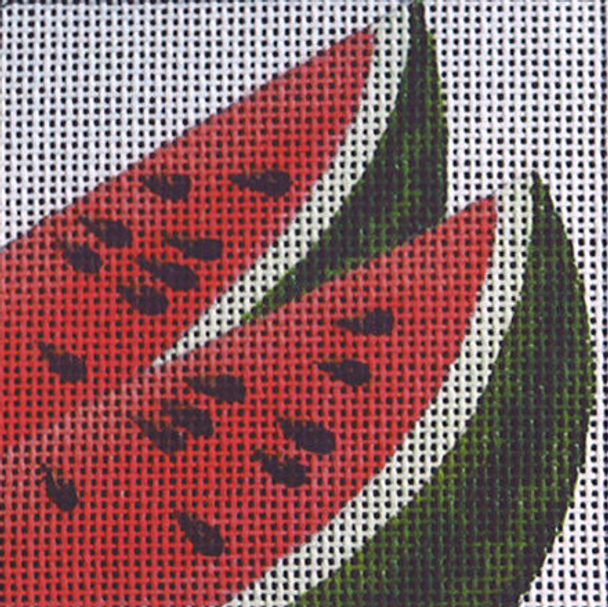 C384 Watermelon 4 x 4 13 Mesh Jane Nichols Needlepoint