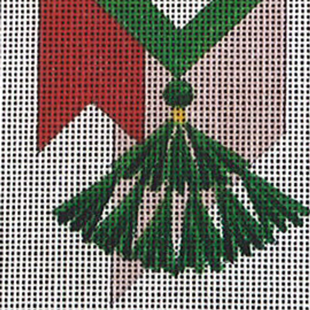 C552 Tassel & Ribbon 4 x 4 13 Mesh Jane Nichols Needlepoint