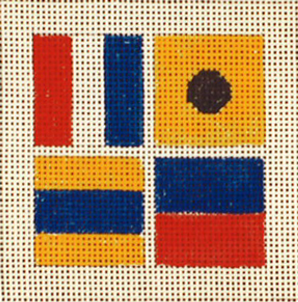 C507 Signal Flag-Tide 4 x 4 13 Mesh Jane Nichols Needlepoint