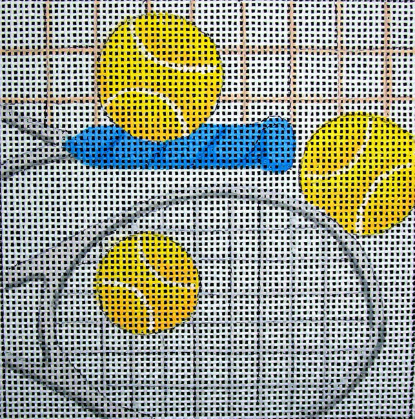 C596 Tennis 4 x 4 18 Mesh Jane Nichols Needlepoint