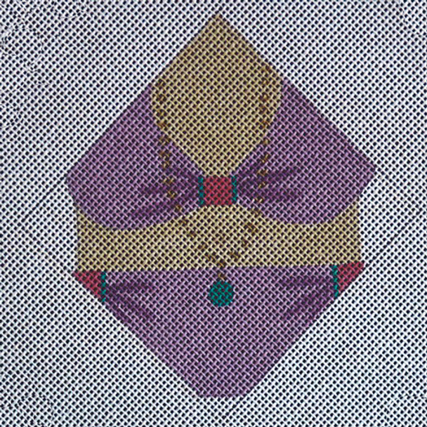 C813 Diagonal Wrapped Bikini 4 x 4 13 Mesh Jane Nichols Needlepoint