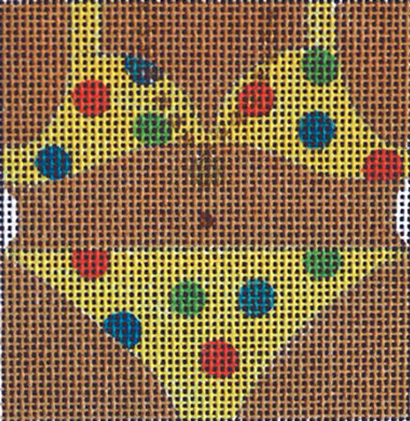 C817 Polka Dot Bikini  4 x 4 13 Mesh Jane Nichols Needlepoint