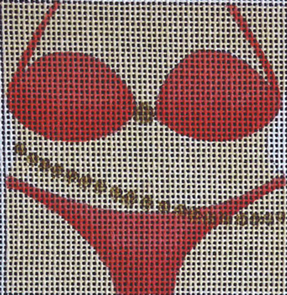 C821 Halter Bikini 4 x 4 13 Mesh Jane Nichols Needlepoint