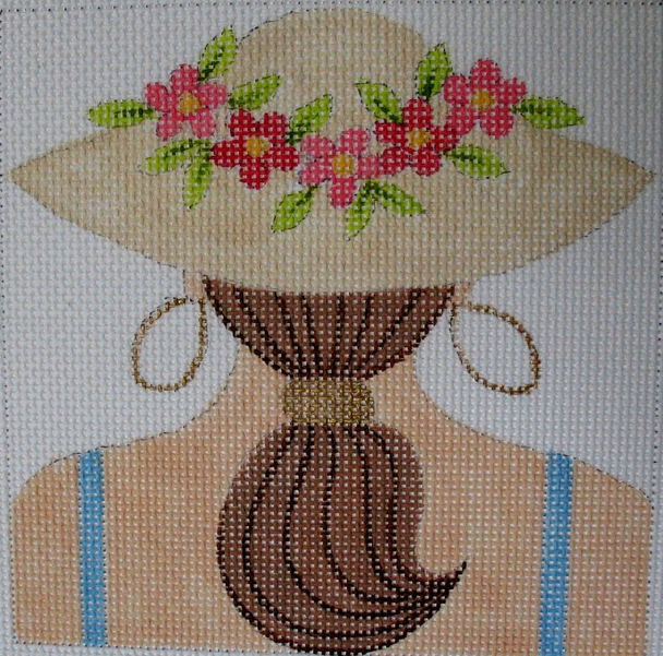 1855 Brides Maid 6 x 6 13 Mesh Jane Nichols Needlepoint