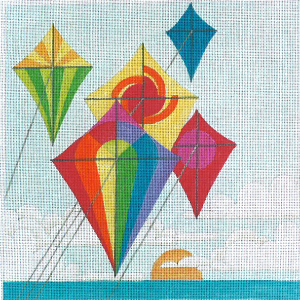 911 Kites 13 Mesh 14 x 14 Jane Nichols Needlepoint