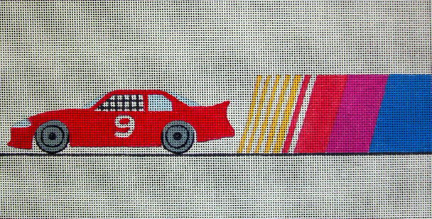 P828 One Race Car 7 x 14 13 Mesh Golf Jane Nichols Needlepoint