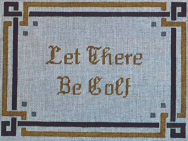 P530 Let There Be Golf 9 x 12 13 Mesh Golf Jane Nichols Needlepoint
