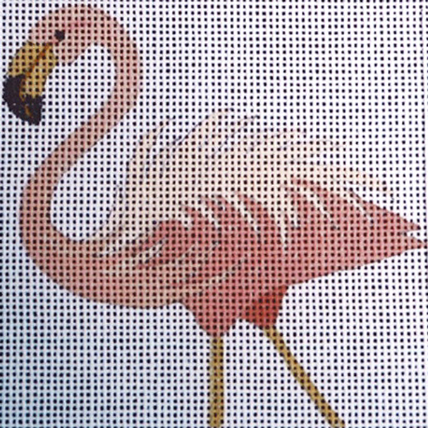 131 Striding 5 x 5 13 Mesh Flamingo Jane Nichols Needlepoint