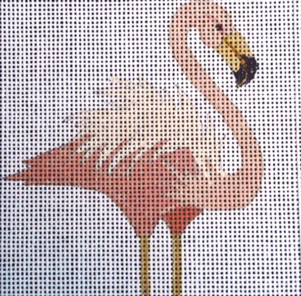 132 S Neck 5 x 5 13 Mesh Flamingo Jane Nichols Needlepoint