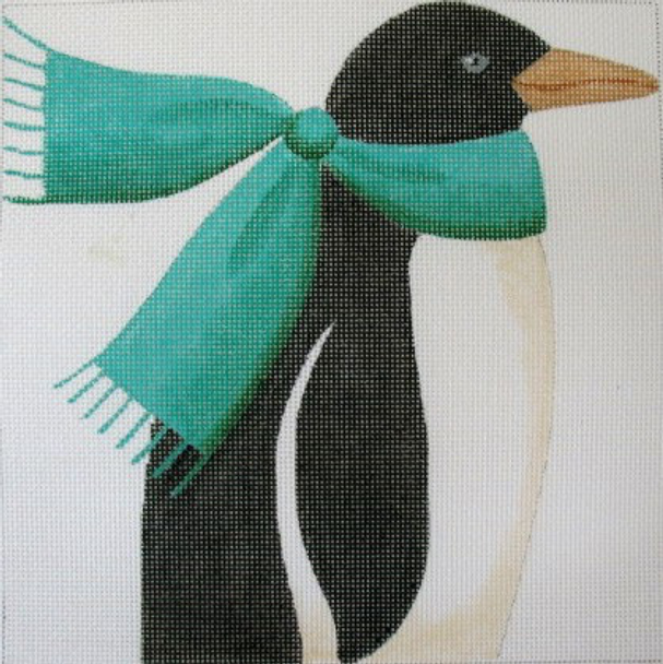 183 Scarf Penguin 10 x 10	13 Mesh Jane Nichols Needlepoint