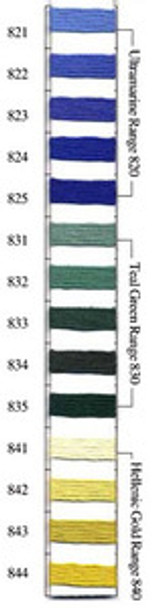 Needlepoint Inc. Silk Skein #832 Teal Green Range