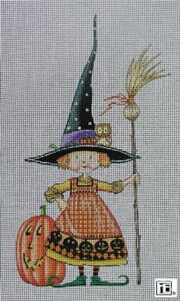ME-WT02 Teeny Witch 6x10 18 Count 18 Count Mary Engelbreit