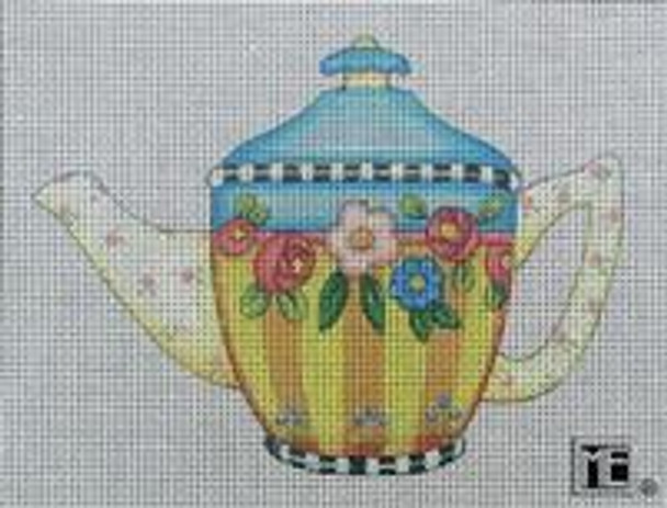 ME-TT01 Mary’s Flowers 4x5.75  18 Count TEATIME TEAPOT Mary Engelbreit