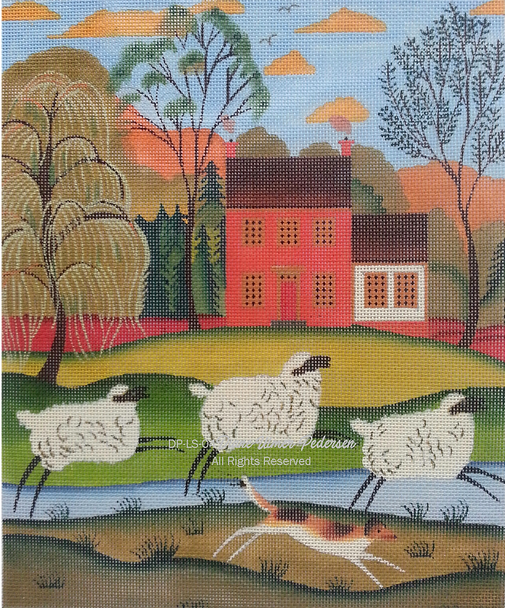 DPLS04 My Sheep 9" x 12" 18 Mesh Diane Ulmer Pedersen