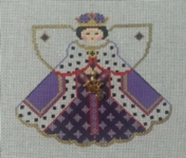 PP996HX Angel With Charms Purple Queen (Purple Dress) 5.25x4.5 18 Mesh Painted Pony Designs