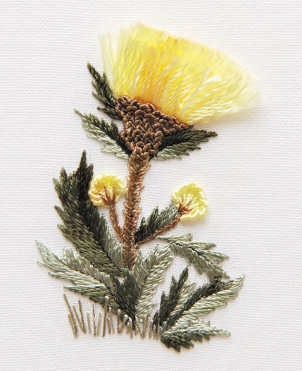 1701 Cornflower Print Only Fabric Size 8 x 10 EdMar Brazilian Dimensional Embroidery