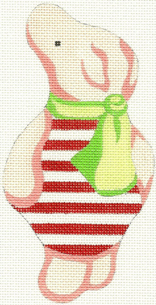 Winnie The Pooh SN178 Piglet 3 x 6.5 Mesh size: 18 Silver Needle Designs