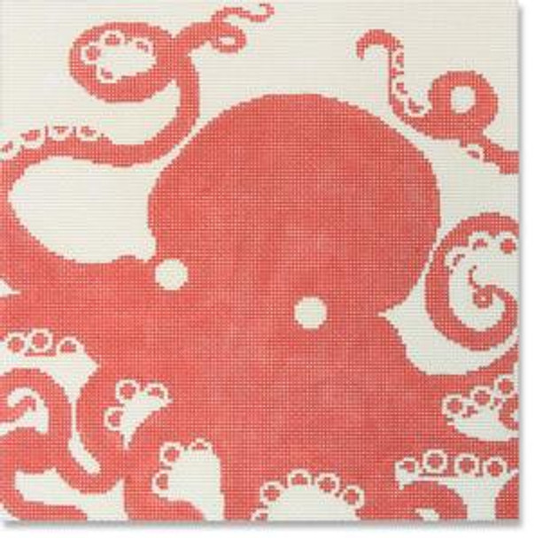 LRE-PL14 Octopus-Coral 13 Mesh 10 x 10 Liora Manne CBK Designs