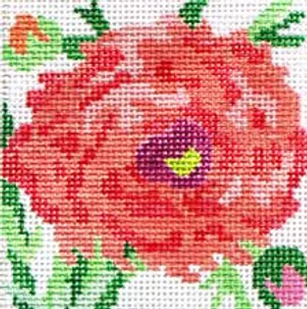 140a1 Jean Smith Designs Ranunculus Coaster 4" Square 13 mesh