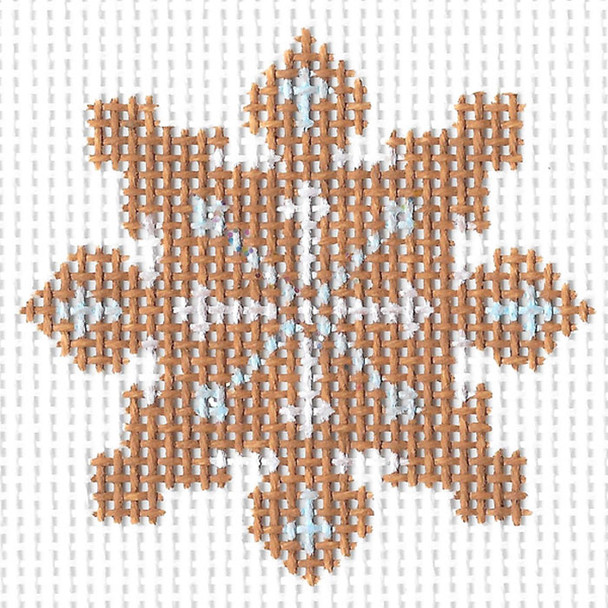 KCA8020 Snowflake Cookie #1 2.5" Square 18 Mesh KELLY CLARK STUDIO, LLC