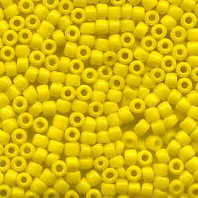 #BDS-404 Size 14 Opaque Yellow Beads Sundance Designs