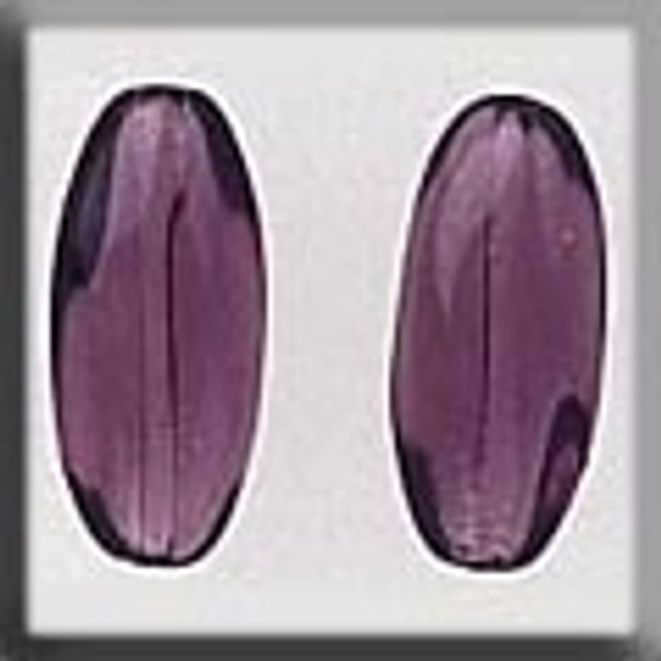 12261 Mill Hill Glass Treasure Fancy Olive Bead Bright Amethyst