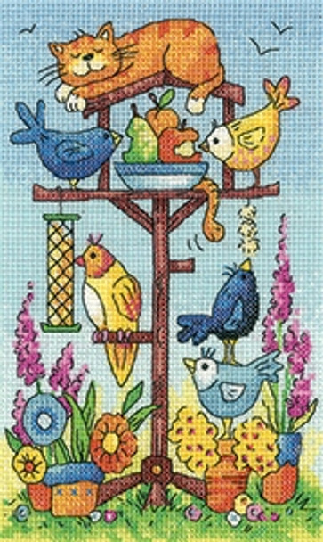 HCK1361A Heritage Crafts Kit Bird Table - Birds of a Feather by Karen Carter