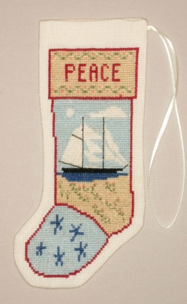 PC1417 The Posy Collection Kedron Schooner Stocking Ornament