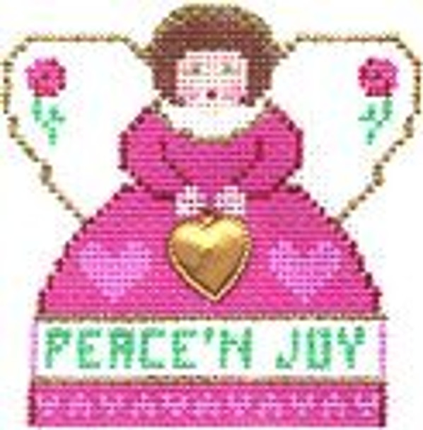 (PPD) PP999AN Mini Angel Peace ‘N Joy (Medium Pink) 18 Mesh 3 x 3 Painted Pony Designs
