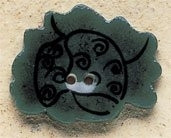 43151 Debbi Mumm Button Lettuce; 1" x 7/8"     2 Pieces